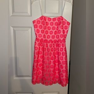 Lilly Pulitzer Pink Payton Strapless Dress Size 6